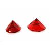 Image 5 : Ruby glass paperweights - 3 pcs 2 faceted diamond shapes an