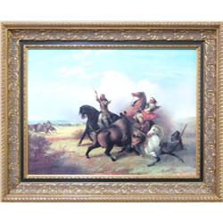 Alfred Jacob Miller (1810-1874) Giclee 18"x24 on board