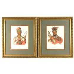 Pair of Catlin Prints 16" x 12"