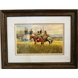 Ron Stewart (1941)  7" x 11" o/b Painting signed