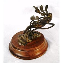 signed Rebecca Sea Otter sculpture 1972 42/50 4" x 13"