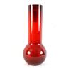 Image 1 : Ruby glass 19.5" vase 12" diam at base