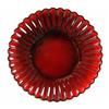 Image 3 : Ruby glass - Ribbed tray, relish, berry bowls - 6 pcs