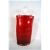 Image 4 : Ruby & clear applied handles vase, basket vase & 2 small vases - 4pcs