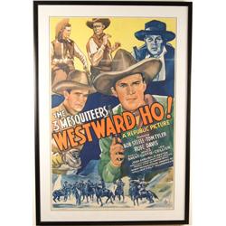 Bob Steele 'Westward Ho!' 1942 Full Sheet Poster