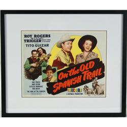 Roy Rogers 'On the Old Spanish Trail' Vintage Lobby Card in Excellent Condition