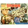 Image 2 : Johnny Mack Brown 'Crossed Trails' 1948 Lobby Card
