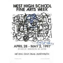 Signed Gronk West High School Poster