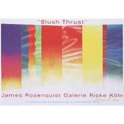 Signed 1970 Rosenquist Slush Thrust Poster