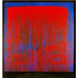 Signed 1993 Steir Night Swing (Waterfall) Print
