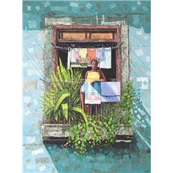 Signed Baird Flower of Seduction Painting