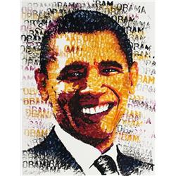 Signed 2008 Britz Obama Watercolor