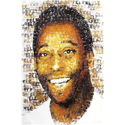 Signed Britz Pele Offset Lithograph