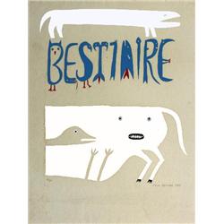 Signed 1963 Brauner Bestiaire (Cream) Serigraph