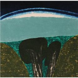 Signed 1986 Summers Arroyo Woodblock