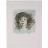 Image 1 : Signed Fini Blue Portrait Lithograph