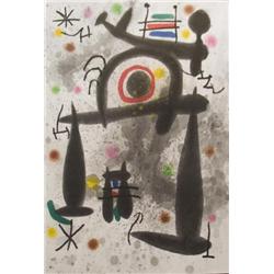 1972 Miro Miroir de l'Homme les Betes Etching