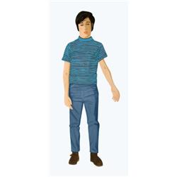 Signed 1980 Katz The Striped Shirt Etching