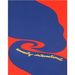 Signed 1977 Youngerman Amnesty International Print