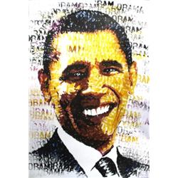 Signed 2008 Britz Obama Offset Lithograph