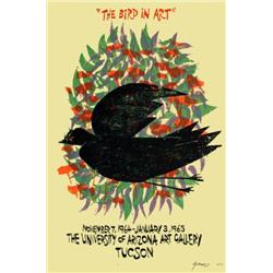 Signed 1964 Frasconi The Bird In Art Woodblock