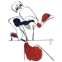 1963 Le Corbusier Taureau XVII Mourlot Lithograph