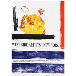 Signed 1964 Stamos West Side Artists Lithograph