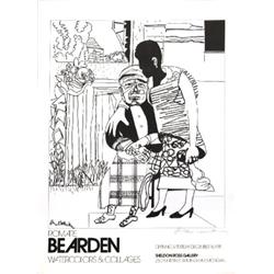 Signed Bearden Watercolors & Collages Poster