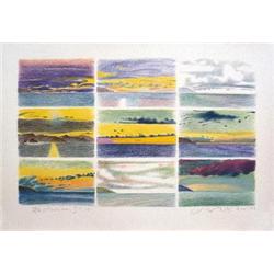 Signed Glaser Mexican Skies Lithograph