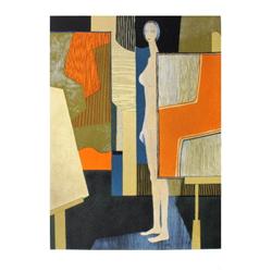 Signed Minaux Nude Standing Mourlot Lithograph