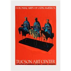 Signed 1966 Tufino Three Kings Serigraph
