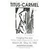 Image 1 : Signed Titus-Carmel Forging the Real Poster