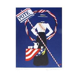 Signed 1977 Indiana Henrietta Martin Serigraph