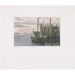 Signed Sunset Mourlot Lithograph