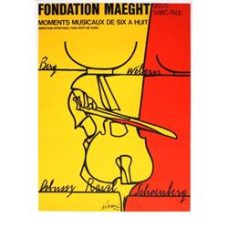 Signed Adami Moments Musicaux Lithograph