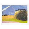 Image 1 : Signed 2003 Kahn Barn and Forsythia III Serigraph