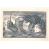 Image 1 : Signed 1938 Heckman Wind and Rain Lithograph