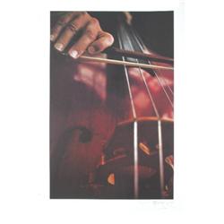 Signed Edwards Cello Offset Lithograph