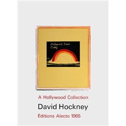 Signed 1965 Hockney Hollywood Bowl Mixed Media