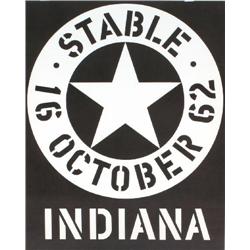 Signed 1962 Indiana Stable Serigraph
