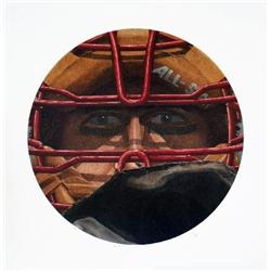 Signed Baird Inside looking out Offset Lithograph