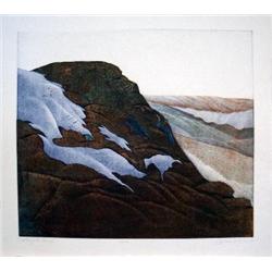 Signed Landscape Lithograph