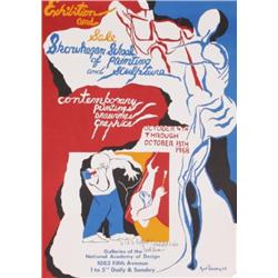 Signed 1968 Lawrence Skowhegan School Lithograph