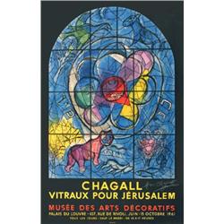 Signed Chagall Tribe of Benjamin Mourlot Litho
