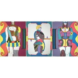 Signed Lindner Changing Sexuality Triptych
