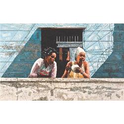 Signed Baird Havana Hotshot Painting