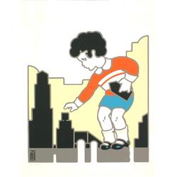 Signed 1973 Zaid Untitled Serigraph