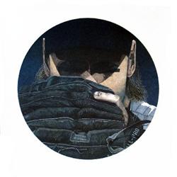 Signed Baird Bearing Down Offset Lithograph