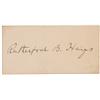 Image 1 : Rutherford B. Hayes
