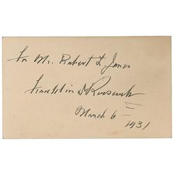 Franklin D. Roosevelt